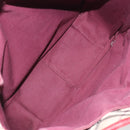 BURBERRY Nova Check Blue Label Tote Bag Canvas Beige Silver Auth BA3843-11