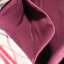 BURBERRY Nova Check Blue Label Tote Bag Canvas Beige Silver Auth BA3843-12