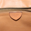 CELINE Macadam Canvas Shoulder Bag PVC Leather Brown Gold Auth BA3852-18