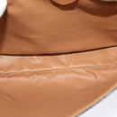 CELINE Macadam Canvas Shoulder Bag PVC Leather Brown Gold Auth BA3852-10