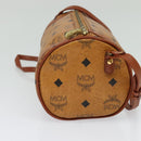 MCM Logogram Vicetos Shoulder Bag PVC Leather Brown Gold Auth BA3856-3