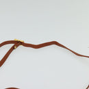 MCM Logogram Vicetos Shoulder Bag PVC Leather Brown Gold Auth BA3856-14