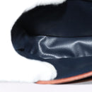 Burberrys Shoulder Bag Leather PVC Navy Gold Auth BA3865-19