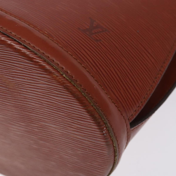 LOUIS VUITTON Epi Cluny Shoulder Bag Brown M52253 LV Auth BA3869