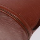 LOUIS VUITTON Epi Cluny Shoulder Bag Brown M52253 LV Auth BA3869-15