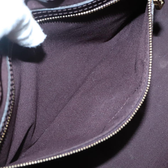 LOUIS VUITTON Monogram Vernis Wilshire PM Hand Bag Amarante M93641 Auth BA3874