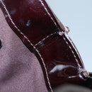 LOUIS VUITTON Monogram Vernis Wilshire PM Hand Bag Amarante M93641 Auth BA3874-12