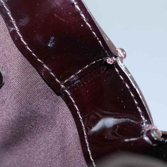 LOUIS VUITTON Monogram Vernis Wilshire PM Hand Bag Amarante M93641 Auth BA3874