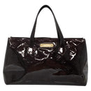 LOUIS VUITTON Monogram Vernis Wilshire PM Hand Bag Amarante M93641 Auth BA3874-13