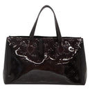 LOUIS VUITTON Monogram Vernis Wilshire PM Hand Bag Amarante M93641 Auth BA3874-2