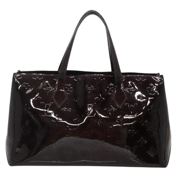 LOUIS VUITTON Monogram Vernis Wilshire PM Hand Bag Amarante M93641 Auth BA3874 - 0