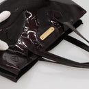 LOUIS VUITTON Monogram Vernis Wilshire PM Hand Bag Amarante M93641 Auth BA3874-6