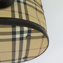 BURBERRY Nova Check Shoulder Bag PVC Beige Auth BA3875-16