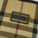 BURBERRY Nova Check Shoulder Bag PVC Beige Auth BA3875-17