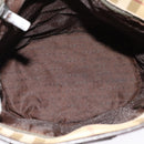 BURBERRY Nova Check Shoulder Bag PVC Beige Auth BA3875-10