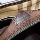 BURBERRY Nova Check Shoulder Bag PVC Beige Auth BA3875-12