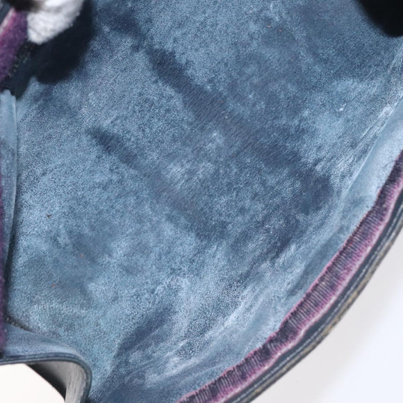 GUCCI GG Supreme Sherry Line Clutch Bag PVC Navy 37 014 2125 Auth BA3876