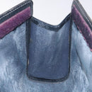 GUCCI GG Supreme Sherry Line Clutch Bag PVC Navy 37 014 2125 Auth BA3876-14