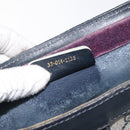 GUCCI GG Supreme Sherry Line Clutch Bag PVC Navy 37 014 2125 Auth BA3876-16