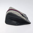 GUCCI GG Supreme Sherry Line Clutch Bag PVC Navy 37 014 2125 Auth BA3876-4