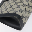 GUCCI GG Supreme Sherry Line Clutch Bag PVC Navy 37 014 2125 Auth BA3876-9