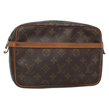 LOUIS VUITTON Monogram Compiegne 23 Clutch Bag M51847 LV Auth BA3882