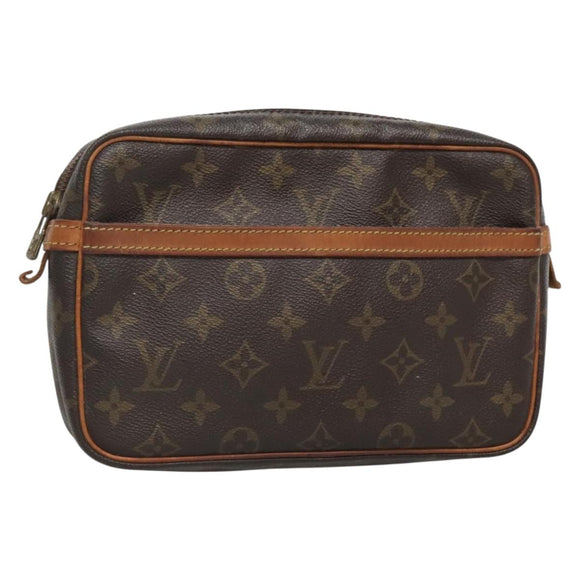 LOUIS VUITTON Monogram Compiegne 23 Clutch Bag M51847 LV Auth BA3882