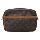 LOUIS VUITTON Monogram Compiegne 23 Clutch Bag M51847 LV Auth BA3882-13