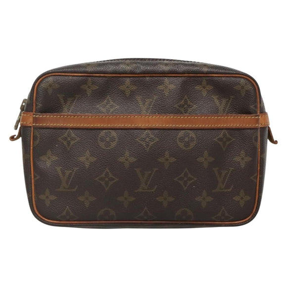 LOUIS VUITTON Monogram Compiegne 23 Clutch Bag M51847 LV Auth BA3882