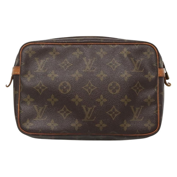 LOUIS VUITTON Monogram Compiegne 23 Clutch Bag M51847 LV Auth BA3882