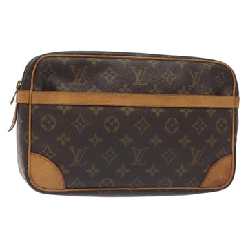LOUIS VUITTON Monogram Compiegne 28 Clutch Bag M51845 LV Auth BA3891