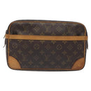 LOUIS VUITTON Monogram Compiegne 28 Clutch Bag M51845 LV Auth BA3891-13