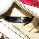 VALENTINO Studs Tote Bag Leather White Gold Auth BA3903-12