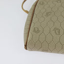 Christian Dior Honeycomb Canvas Shoulder Bag PVC Beige Auth BA3904-15
