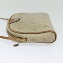 Christian Dior Honeycomb Canvas Shoulder Bag PVC Beige Auth BA3904-3