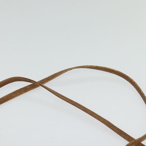 Christian Dior Honeycomb Canvas Shoulder Bag PVC Beige Auth BA3904