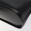 CELINE Hand Bag Leather Black Gold Auth BA3907-15