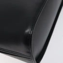 CELINE Hand Bag Leather Black Gold Auth BA3907-16