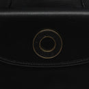 CELINE Hand Bag Leather Black Gold Auth BA3907-17