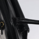 CELINE Hand Bag Leather Black Gold Auth BA3907-10