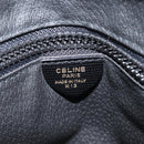CELINE Hand Bag Leather Black Gold Auth BA3907-12