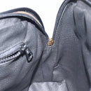 CELINE Hand Bag Leather Black Gold Auth BA3907-19
