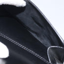 CELINE Hand Bag Leather Black Gold Auth BA3907-22
