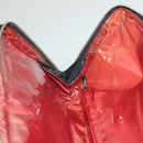 CHANEL Travel Line Hand Bag Nylon Black Silver CC Auth BA3909-19