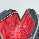 CHANEL Travel Line Hand Bag Nylon Black Silver CC Auth BA3909-21