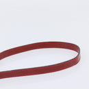 Salvatore Ferragamo Vala Shoulder Bag Patent leather Red Gold Auth BA3910-9