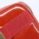 Salvatore Ferragamo Vala Shoulder Bag Patent leather Red Gold Auth BA3910-20