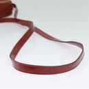 Salvatore Ferragamo Vala Shoulder Bag Patent leather Red Gold Auth BA3910-7