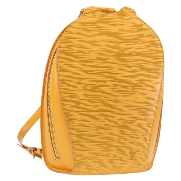 LOUIS VUITTON Epi Mabillon Backpack Yellow M52239 LV Auth BA3913