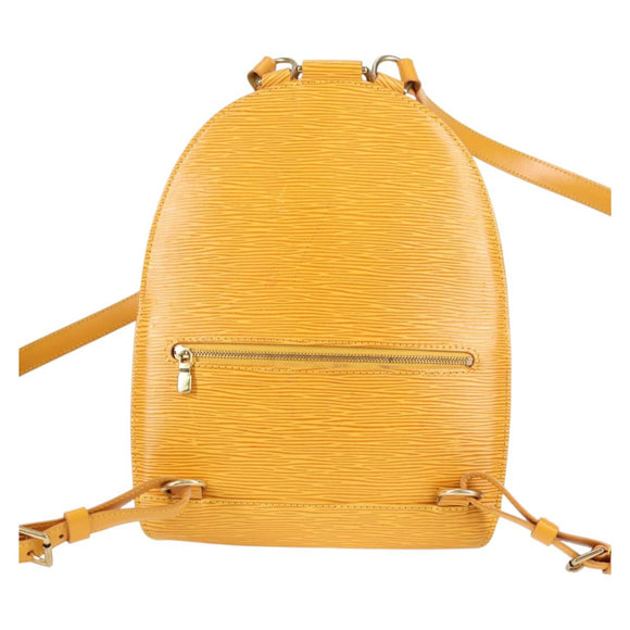 LOUIS VUITTON Epi Mabillon Backpack Yellow M52239 LV Auth BA3913